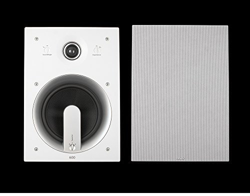 Jamo IW 606 FG Enceinte Encastrable 2 Voies Haut-Parleur Rectangulaire 165 mm TW TNT Noir 25 mm