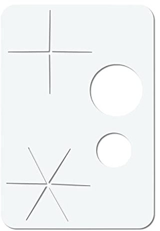 Herterich Products Sparkles Airbrush Schablone | Stencil Vorlage | Wiederverwendbar & Lösungsmittelresistent | Mylar 0,1-0,2 cm | Für Airbrush, Sprays & Tinte | Tattoo & Graffiti Design