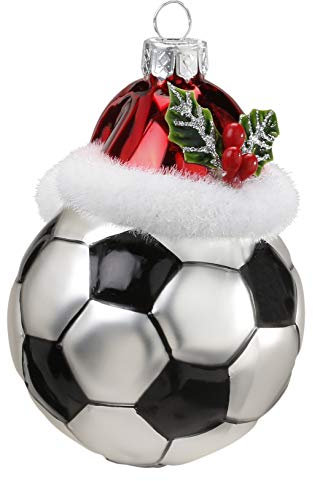 Inge-glas Christbaumschmuck Weihnachtskugeln Figuren (Fußbal 9.5cm)
