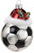 Inge-glas Christbaumschmuck Weihnachtskugeln Figuren (Fußbal 9.5cm)
