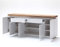 Unbekannt Sideboard Weiss matt/Wildeiche massiv