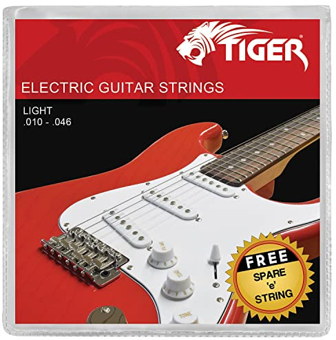 TIGER E-Gitarre Saiten Light – 0,010–0,046