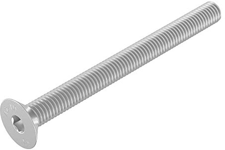 Vis à tête fraisée SECCARO M8 x 90 mm, acier inoxydable V2A VA A2, DIN 7991 / ISO 10642, à six pans creux, 20 pièces