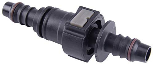 beler Male 11.8MM SAE & Female 3/8 10MM Nylon Straight Elbow Quick Release Connector for Fuel Line Hose