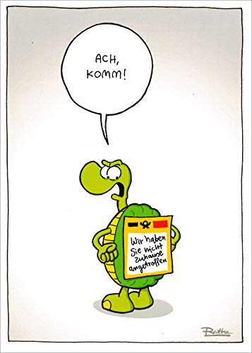 modern times Postkarte LUSTIG - Motiv: ACH, KOMM!, Anlass: Fun Cartoon/Satire, Künstler/Verlag: KÖPENICKER CG © RUTHE, Ralph, Größe: A6