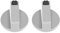 Broco 2pcs 6 mm en alliage de zinc Accueil Cuisine Cuisinière à gaz Boutons Plaques de cuisson Four Table de cuisson en métal commutateur de commande