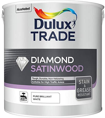 Dulux Trade - 2.5L White Satin Wood Paint