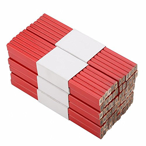 Cocoarm 72 Stück Bleistifte Bleistift Hart Achteckige Zimmermannsbleistifte Mit Design auf der Rückseite für Bauarbeiter Tischler Handwerker 17,5 * 1,3 * 0,7 cm