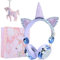 TCJJ Casque Bluetooth Licorne sans Fil,Casque Audio pour Les Filles 85dB Volume Limité avec Microphones pour Téléphone/iPad/Android/PC/MP3/PS4