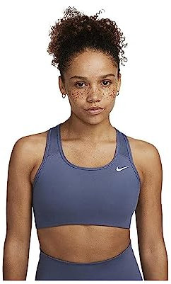 Nike Damen Df Swsh Nonpded Bra T-Shirt, Diffused Blue/White, XL