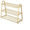 CLoxks Schuhschrank Schuhregal Lagerung Organizer, 3/4 / 5-Tier Stapelbare Schuhständer, Gold-Metall-Schuh-Rack for Schrank, Eingang, Schlammzimmer, Schlafzimmer, Garage Schuhregal (Size : 3 Layers)