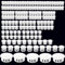 Athyior 165pcs Plastic Hole Plugs White 7 Sizes - Screw Hole Covers Caps Locking Insert End Cap Round Flush Type Holes Fix Plug Drilling Cover for Furniture Cabinet Kitchen Cupboard
