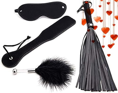 Kit di fruste - Per giochi notturni - Nero