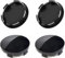 RHQFDM 4 pièces Couvercle moyeu 68mm Couvercle moyeu DIY Couvercle moyeu Universel ABS moyeu Noir Couvercle moyeu