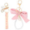 Hebterrka Lot de 2 porte-clés fleurs de lys Sakura mignons, bracelet pour femme, porte-clés, nœud, porte-clés