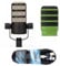 Rode Microphone Podmic avec protection contre le vent WS14 Vert Protection anti-pop et câble Keepdrum