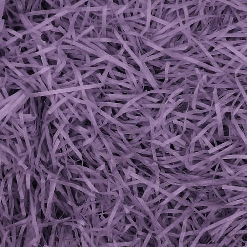 200g Raffia Remplissage Cadeau Hamper Shred Papier Déchiqueté Remplissage Cadeau pour Party Hamper Remplissage et Emballage Cadeau pour Boîte Cadeau Décorations (Violet Foncé)