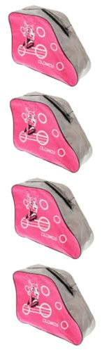 BESPORTBLE 4 Stück Inline-Skate-Tasche Skaten Oxford-stofftasche Für Schlittschuhe Schlittschuh-Rucksack Rollschuhzubehör Rollschuhtasche Für Kinder Rollenzubehör Tasche Zum Eislaufen Rosa