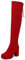 Diuniarza Suede Sopra Il Ginocchio Donna Punta Rotonda Riding Boot Tacco a Blocco Sopra Il Ginocchio Plateau Inverno Stivali Alti Stivali Alti Rosso Numero 36 EU
