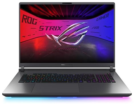 ASUS ROG Strix G18 G815LP-S9004 - Ordenador Portátil Gaming de 18 WQXGA 240Hz (Intel Core Ultra 9 275HX, 32GB RAM, 1TB SSD, RTX 5070 8GB, Sin Sistema Operativo) Gris Eclipse - Teclado QWERTY español