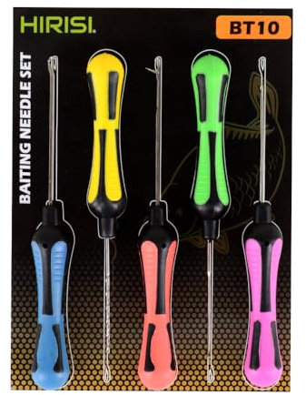 Hirisi Tackle 5pcs Bait Needle Set: Fishing Tool - Needle Point - 5 Pieces