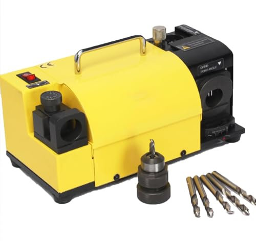 Professional Drill Bit Sharpener & Grinder, Electric Multi-Task Sharpener for Knives, Chisels & Drill Bits, Adjustable 95°-135° Angle, 3-13mm Drill Bit Sharpening Tool with 11 Chucks SDC