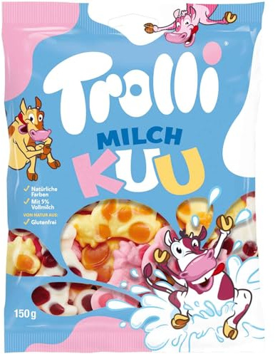Milch Kuu - délicieuses friandises crémeuses qui allient douceur et goût, parfaites pour une pause gourmande pleine de réconfort - Compatible avec Trolli - 150g