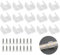 50 Pezzi Clip Strisce LED Clip di Fissaggio del Silicone Clip di Fissaggio con Viti, Clip per Strisce LED a Tenuta Stagna, Kit di Connettori de Traslucide
