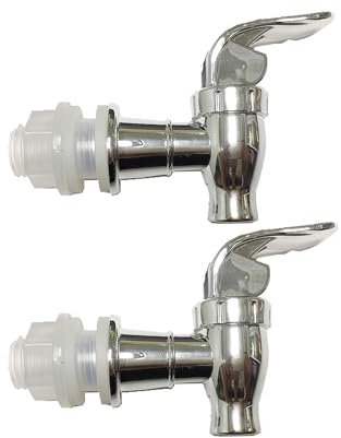 2pcs Wasserpackot -Push -Stil -Spigot für Getränkespender Ersatzplastikzapfen mit Wasserhahngriff für Glas, Saft, kaltes Getränk und Weinwasserzuckot