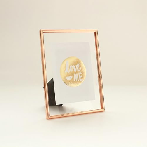 Aotiwe Rose Gold Poster Frame, Wedding Picture Frame Rectangle for Tabletop Metal 9.8x11.8Inch