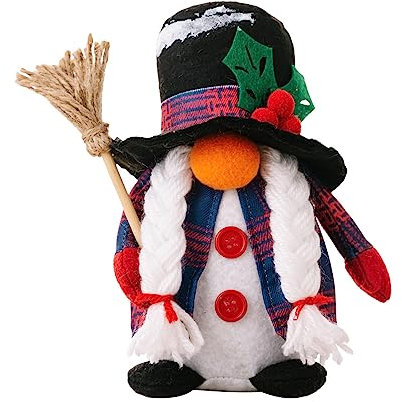 Decorazione natalizia multiuso con scopa e decorazione per cappelli alti ·