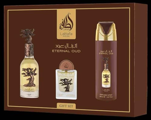 Lattafa Eternal Oud Parfüm-Set, 3-teilig