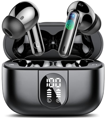 Language Translation Earbuds with Audio and Video Calls, 3-in-1 Translator Earbuds with ENC Mics, 164 Translation Headphones Real-Time, 7 Trans Modes Bluetooth 5.3 Earphones for Business/Travel/Learn