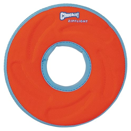 Chuckit! Zipflight Juguete de Perros, Frisbee Flotando y Revoloteando, Colores aleatorios, S