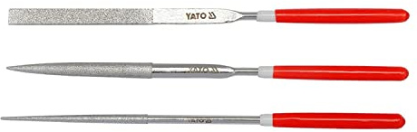 DIAMOND NEEDLE FILE SET 3PCS 3x140x50MM