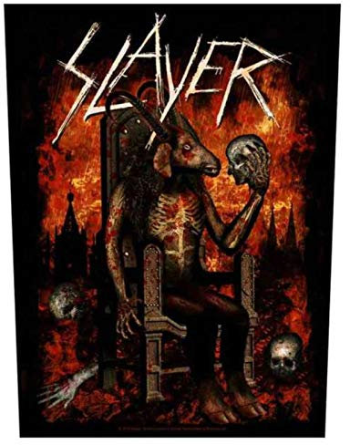 Slayer Devil On Throne Rückenaufnäher
