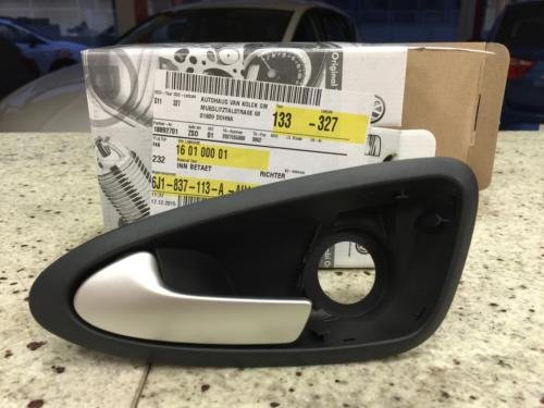 SEAT Ibiza 6J Innengriff Innenbetätigung Türgriff Links, Kunststoff, Matt, Grau, Nanograu/Matt, 6XD, 6XE