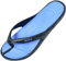 Femmes/Femmes Été/Vacances/Plage/Piscine Tongs Tongs Sandales Chaussures - Bleu - bleu marine, 37 EU