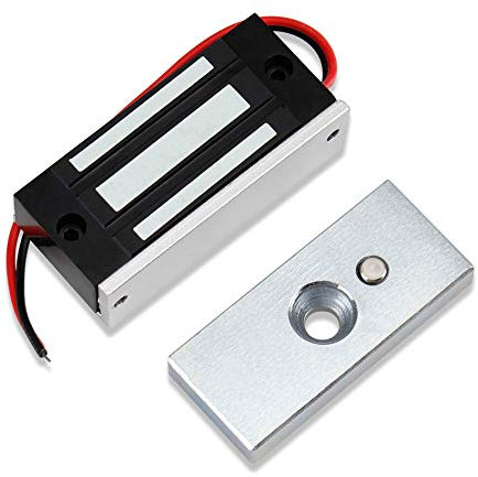 uoweky 60 kg/132 lbs Serratura magnetica elettronica di controllo di accesso a serratura elettromagnetica DC12 V Fail Safe Mini Piccola serratura per porta NC per sistema di sicurezza elettrica