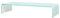 Festnight Glas Monitorst?nder | TV Glasaufsatz Monitor Erh?Hung | Wei? 70x30x13 cm 12mm