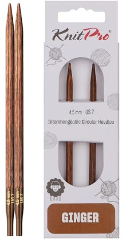 KnitPro Ginger Interchangeable Circular Needles 4 (10cm) | 4.50mm
