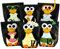 Papierdrachen DIY Adventskalender 2024 zum Befüllen - ausgestanzte Pinguine (Hawaii Edition) - mit 24 schwarzen Papiertüten zum selbst Befüllen und zum Selberbasteln - Weihnachten für Kinder