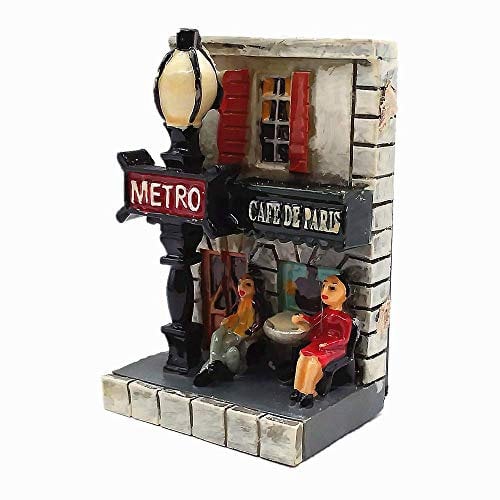 Imán para nevera 3D Metro Coffee Shop of Paris France, recuerdo de viaje, colección de regalo para el hogar, la cocina
