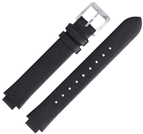 Hugo Boss Uhrenarmband 10mm Leder Schwarz Glatt - 659302724