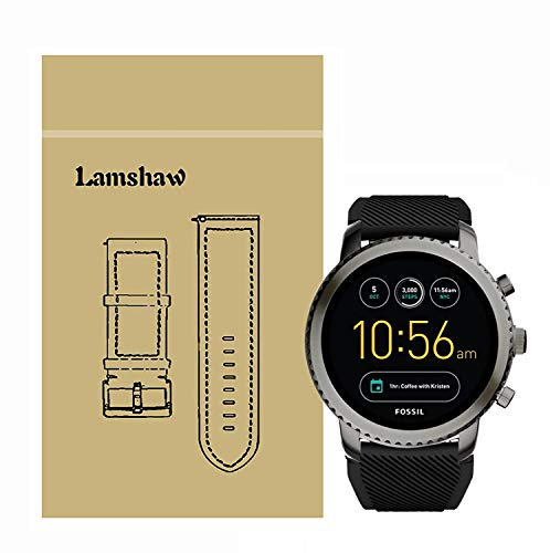 LvBu Armband Kompatibel Für Fossil Q Explorist, Sport Silikon Classic Ersatz Uhrenarmband Für Fossil Gen 3 Smartwatch - Q EXPLORIST Smartwatch (Schwarz)
