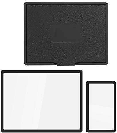 Camera Screen Protector and Sunshade Hood, Camera Screen Film Tempered Glass Monitor Cover with Hood Fit for NIKON D800/D800E