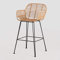 SKLUM Barhocker aus synthetischem Rattan Eska Schwarz ↑75 cm