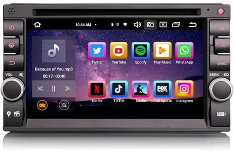 GONFEN Acht-Kern Android 12.0 DAB+ Universal Doppel 2DIN Autoradio mit GPS Navigation Für Nissan Bluetooth 5.0 Unterstützt Wireless Apple CarPlay Android AUTO 4GB RAM 64GB ROM SWC DSP WiFi USB CD OBD2