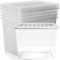 STORM TRADING GROUP 5 x 80L (80 Litres) XL Plastic Clear Storage Boxes With Lids Organise The Home & Office Stackable See Through Box