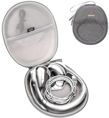 Aproca Grey Hard Storage Travel Case for Logitech H390 / Logitech Zone 301 Wired Headset
